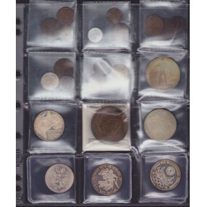 Coin Lots: Latvia, Germany, Czechoslovakia, USA, Finland (22)