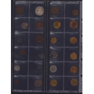 Coin Lots: Coins and tokens Livonia, Russia, Austria, Poland etc (24)
