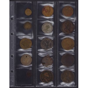 Lot of medals, tokens (15)