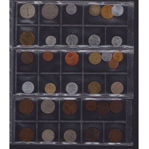 Coin Lots: Finland, Sweden, Latvia, Estonia, Jugoslavia, Czechoslovakia, Belgium, Cypros (34)