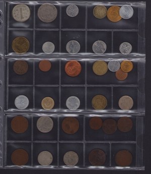 Coin Lots: Finland, Sweden, Latvia, Estonia, Jugoslavia, Czechoslovakia, Belgium, Cypros (34)