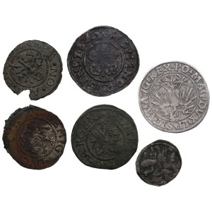 Lot of coins: Livonia, Poland-Lithuania (6)
