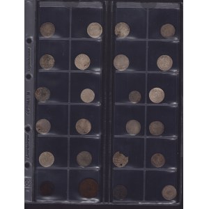 Coin Lots: Poland, Sweden, Romania, France, Lithuania, Livonia (24)