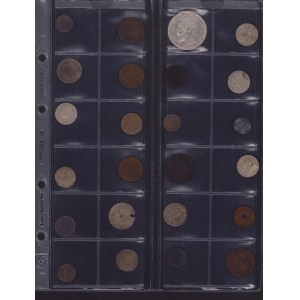 Coin Lots: Russia, Poland, France, Finland, UK, Sweden, Livonia etc (24)