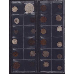 Coin Lots: Russia, Poland, France, Finland, UK, Sweden, Livonia etc (24)