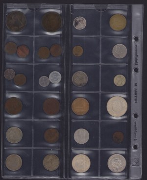 Coin lots: Russia, USSR, Finland, Portugal, Estonia, Canada, Great Britain (28)