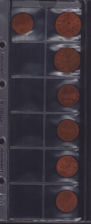 Coin Lots: Russia, Finland 5 & 10 pennia 1917 (7)