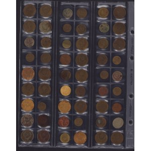 Coin Lots: Russia USSR, Germany, Latvia, USA, Poland (54)