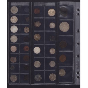 Coin Lots: Byzantine, Bohemia, Livonia, Germany, Sweden, Courland etc (33)