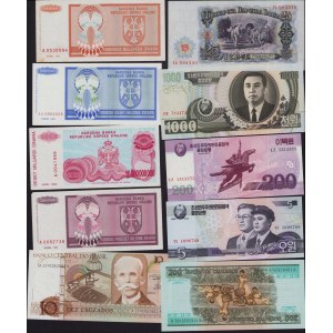 Lot of World paper money: Serbia, Russia USSR, Yugoslavia, Brazil, Madagascar (26)