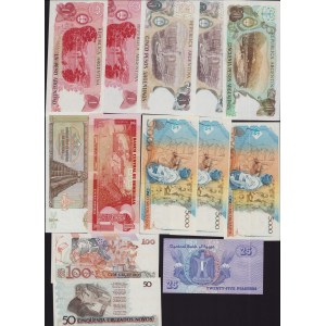 Lot of World paper money: Brazil, Guatemala, Egypt, Honduras, Argentina (13)