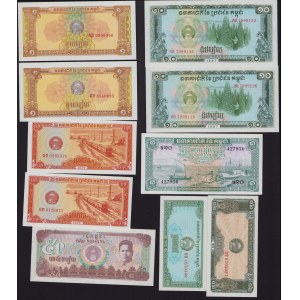 Lot of World paper money: Myanmar, Paraguay, Guatemala, Philippines, Guinea, Cambodia (22)