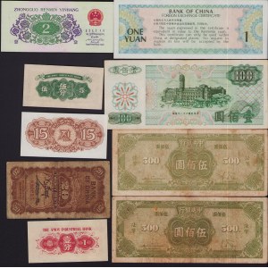 Lot of World paper money: China (8)