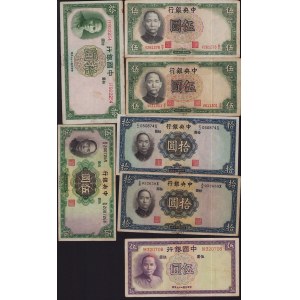 Lot of World paper money: China (7)