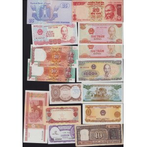 Lot of World paper money: Egypt, Nepal, Viet Nam, India, Belarus (27)
