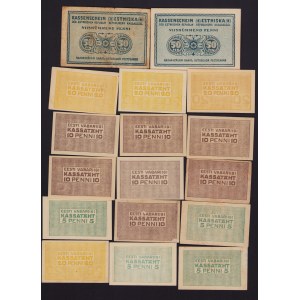 Collection of Estonia banknotes 1919 (17)