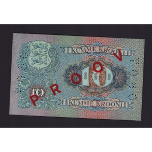 Estonia 10 krooni 1937 - Specimen