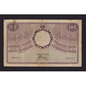 Finland, Russia 100 Markkaa 1909