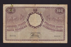 Finland, Russia 100 Markkaa 1909