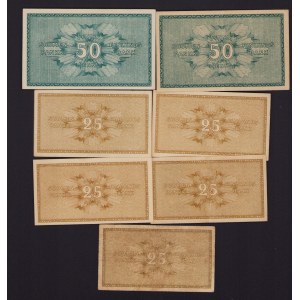 Collection of Finland paper money 1918 (7)
