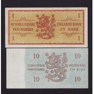 Finland 1 markka & 10 markkaa 1963 (2)