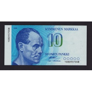 Finland 10 markkaa 1986