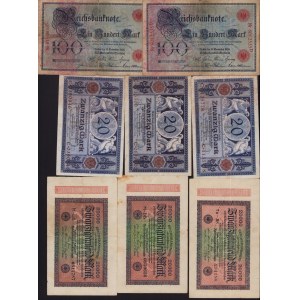 Lot of World paper money: Germany (28)