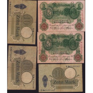 Lot of World paper money: Germany (16)