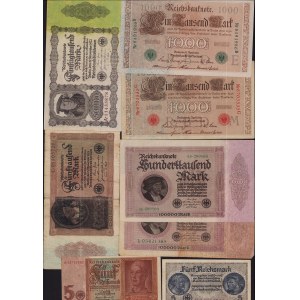 Lot of World paper money: Germany (17)