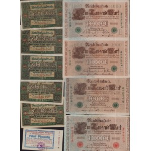 Lot of World paper money: Germany (21)