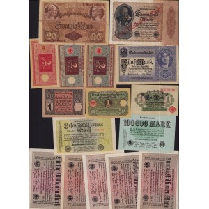 Lot of World paper money: Germany (26)