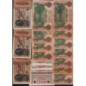 Lot of World paper money: Germany (30)