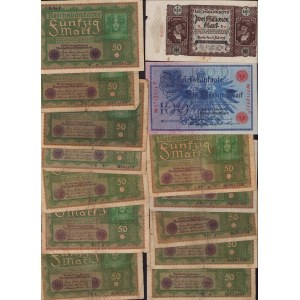 Lot of World paper money: Germany (31)