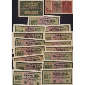 Lot of World paper money: Germany (31)