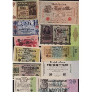 Lot of World paper money: Germany (19)