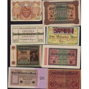 Lot of World paper money: Germany (19)
