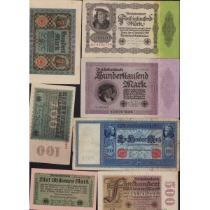 Lot of World paper money: Germany (7)