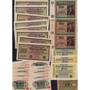 Lot of World paper money: Germany (29)