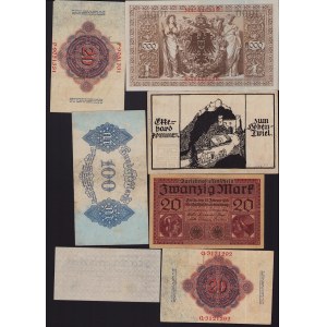 Lot of World paper money: Germany (7)