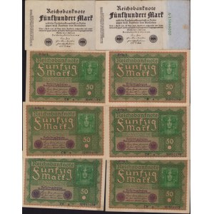 Lot of World paper money: Germany (18)