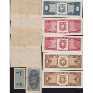 Lot of World paper money: Germany, Ecuador, Russia, Italy (11)