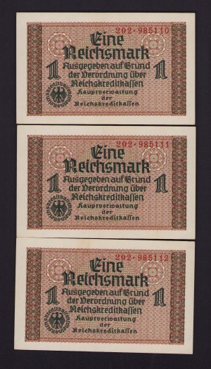 Germany 1 reichsmark 1940-1945 - Consecutive numbers (3)