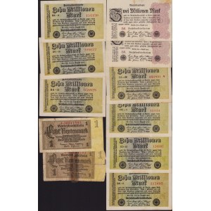 Lot of World paper money: Germany (20)