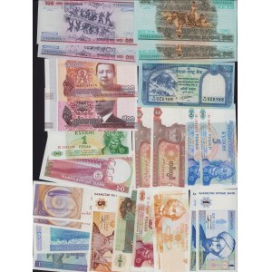 Lot of World paper money: Moldova, Kazakhstan, Bangladesh, Brazil, Cambodia, Nepal, Myanmar, Burma, Croatia, Bosnia and