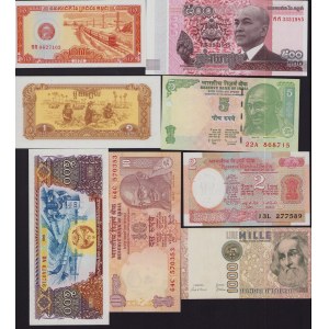 Lot of World paper money: Italy, India, Cambodia, Island, Kamberra, USA, Germany (19)