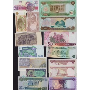 Lot of World paper money: Brazil, Sweden, Italy, Pakistan, Ghana, Iraq (15)
