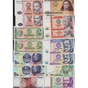 Lot of World paper money: Peru, Viet Nam, Brazil, Denmark, Venezuela, Costa Rica, Uruguay (26)