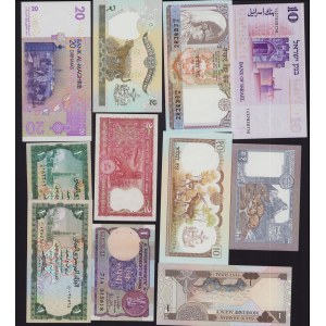 Lot of World paper money: Israel, Nepal, Morocco, India, Yemen, Saudi Arabia (11)