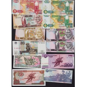 Lot of World paper money: Zambia, Russia (12)