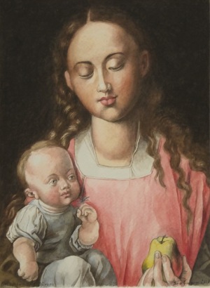 Piotr Stefanow, Madonna z dzieciątkiem (na podst. Dürera), 2017